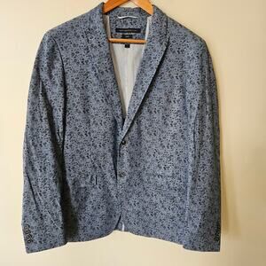 John Varvatos USA Men's Luxe Blazer, Size 40R Floral Cotton 2-Button